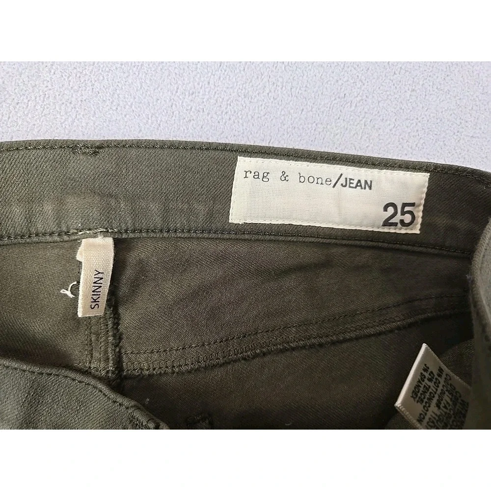 Rag & Bone Green Skinny Jeans Modern Fit Sz. 25‎